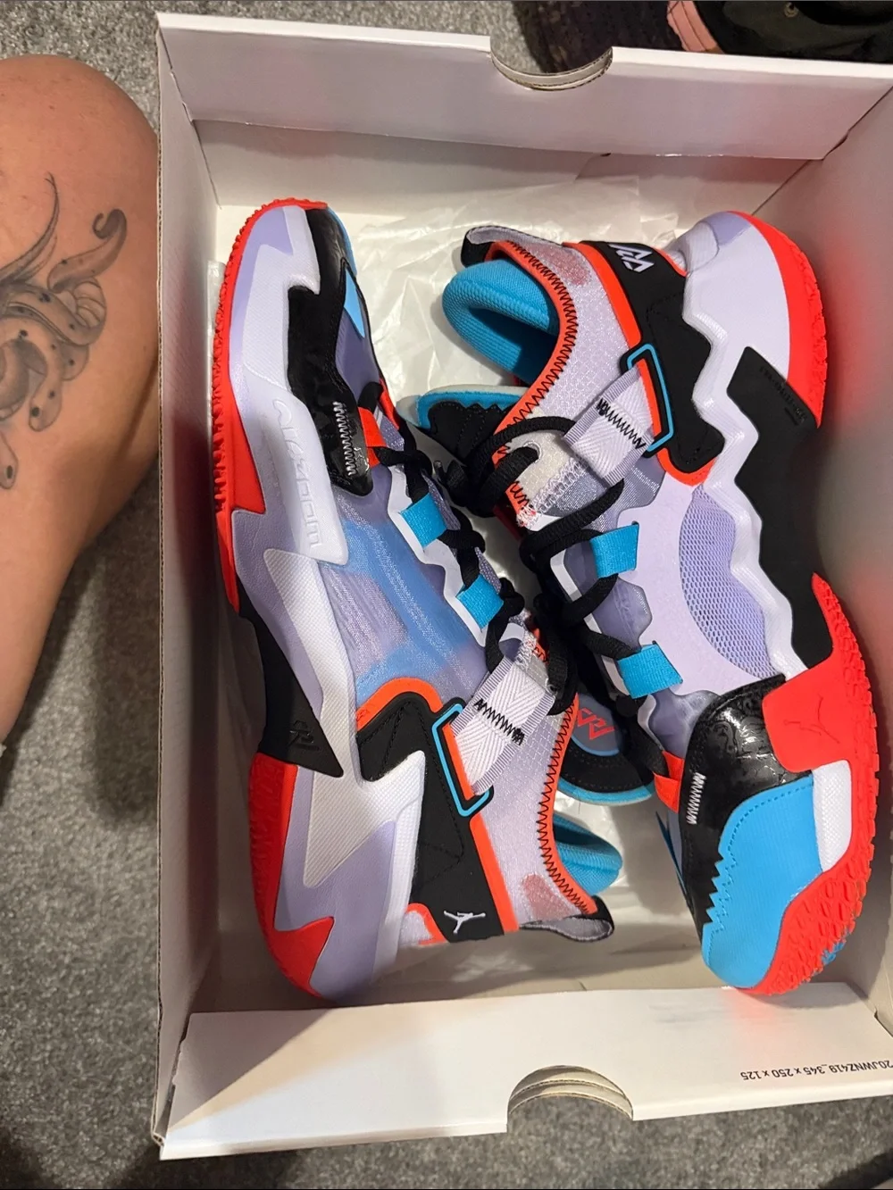 Jordan Why Not .5  Multicolor Sneakers -red/orange, Blue, Black